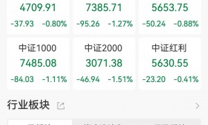 A股收评：三大指数齐跌，沪指失守4000点创指跌1.84%，锂矿股逆市走高！近4100股下跌，成交2.46万亿放量1376亿