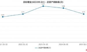 有色金属半年报|永杉锂业业绩双降且利润亏损、钼&锂业务同步下滑 多项营运能力指标下滑